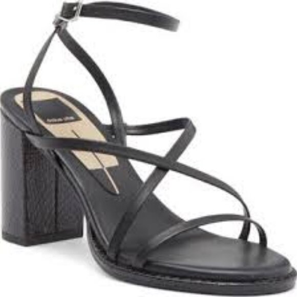 Dolce Vita  Barly Sandal, Black Leather  Women Size 11    NIB - Picture 1 of 7